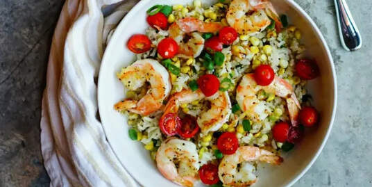 Recept - Mézes-chilis sült garnéla jázminrizzsel